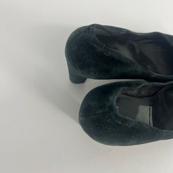 EILEEN FISHER - Suede Block Heel black Pump - Picture 5 of 14